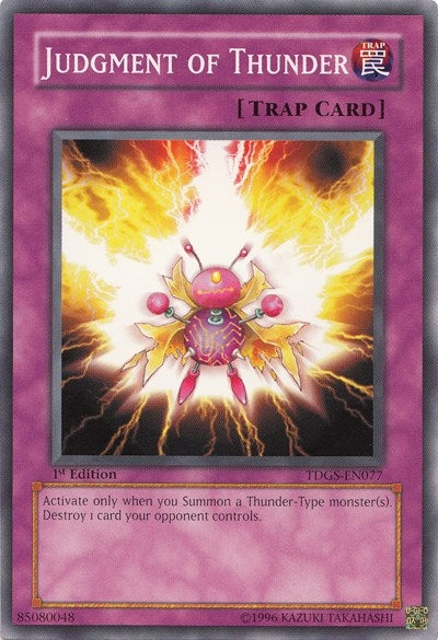 Image for Judgment of Thunder (TDGS-EN077) (TDGS) - YuGiOh