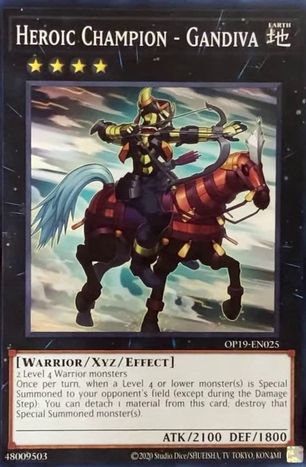 Image for Heroic Champion - Gandiva (OP19-EN025) (OP19) - YuGiOh