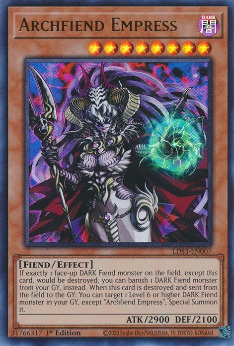 Image for Archfiend Empress (LDS3-EN007) (LDS3) - YuGiOh
