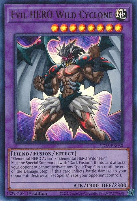 Image for Evil HERO Wild Cyclone (LDS3-EN030) (LDS3) - YuGiOh
