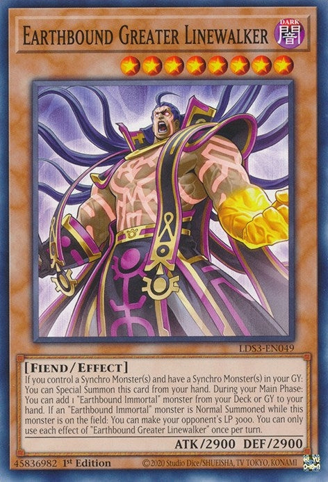 Image for Earthbound Greater Linewalker (LDS3-EN049) (LDS3) - YuGiOh