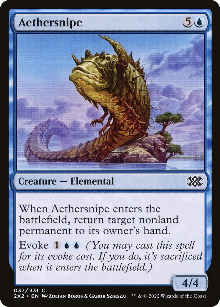 Image for Aethersnipe (37) (Double Masters 2022) - Magic: The Gathering