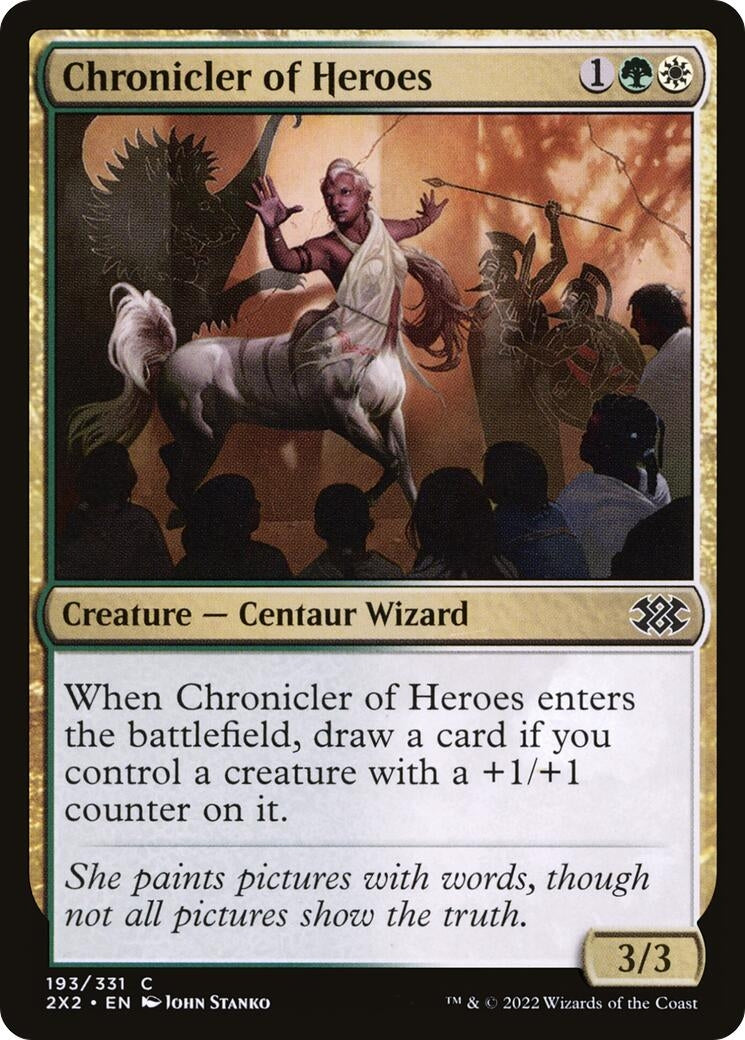 Image for Chronicler of Heroes (193) (Double Masters 2022) - Magic: The Gathering