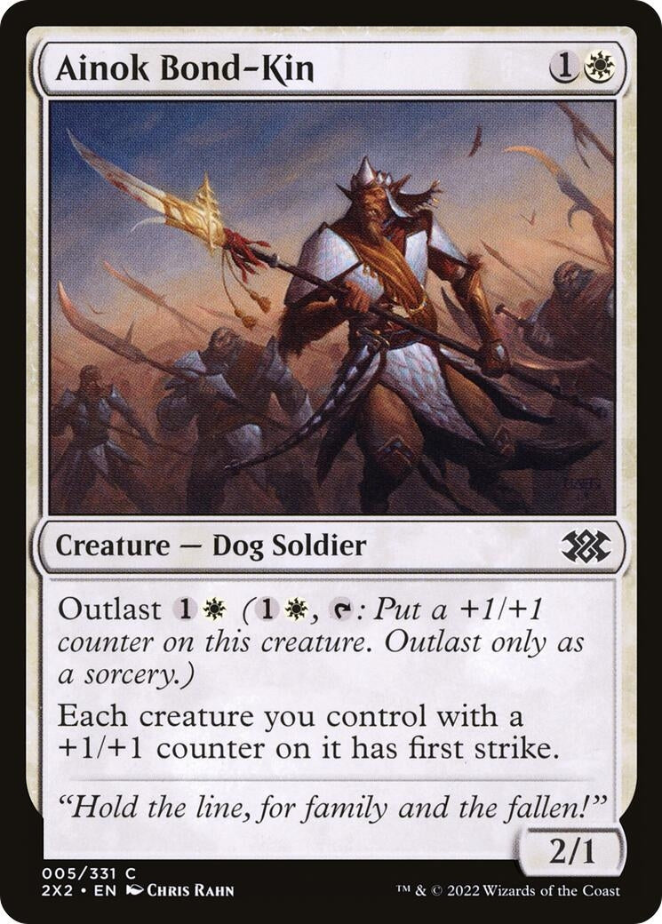 Image for Ainok Bond-Kin (5) (Double Masters 2022) - Magic: The Gathering