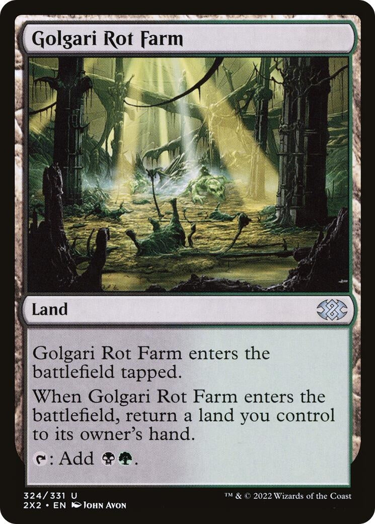 Image for Golgari Rot Farm (324) (Double Masters 2022) - Magic: The Gathering