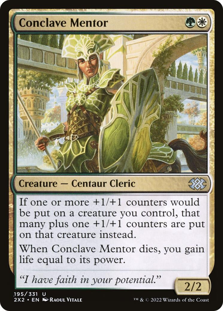 Image for Conclave Mentor (195) (Double Masters 2022) - Magic: The Gathering