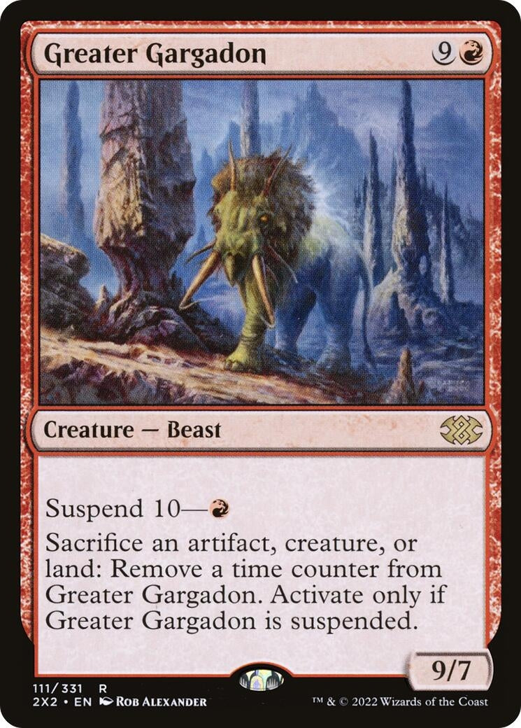 Image for Greater Gargadon (111) (Double Masters 2022) - Magic: The Gathering