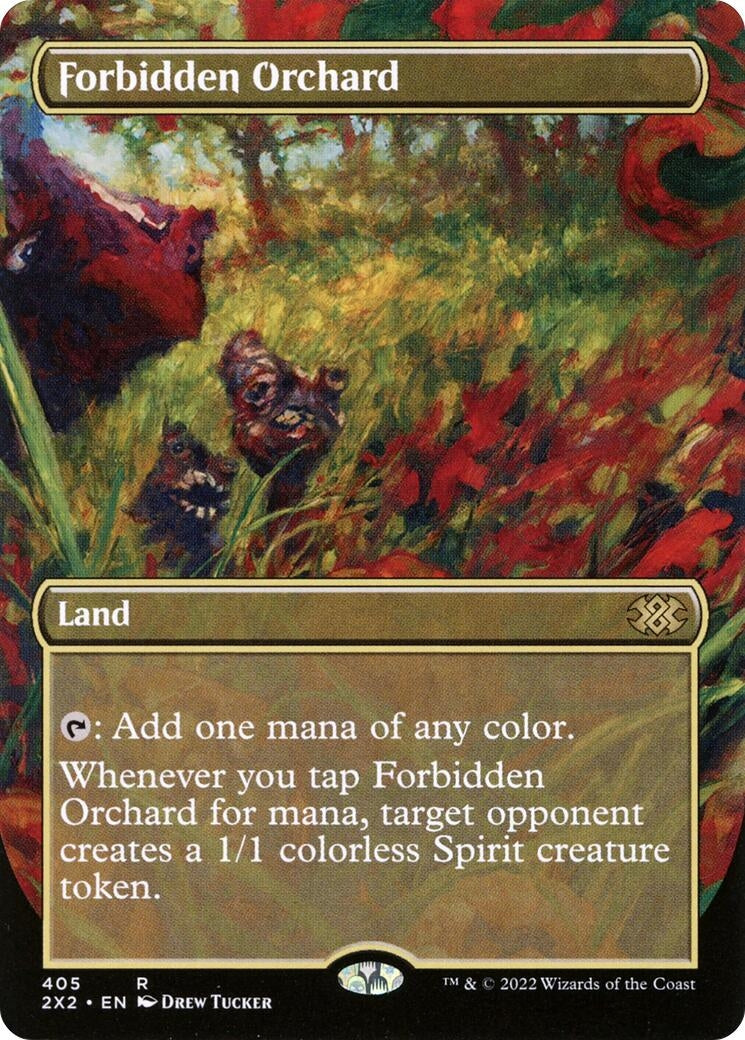 Image for Forbidden Orchard (Borderless) (405) (Double Masters 2022) - Magic: The Gathering