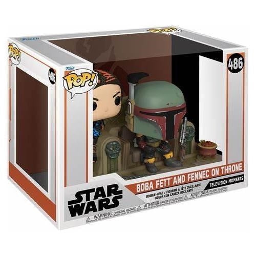 Image for Star Wars: The Mandalorian: Boba Fett & Fennec Shand on Throne - Funko