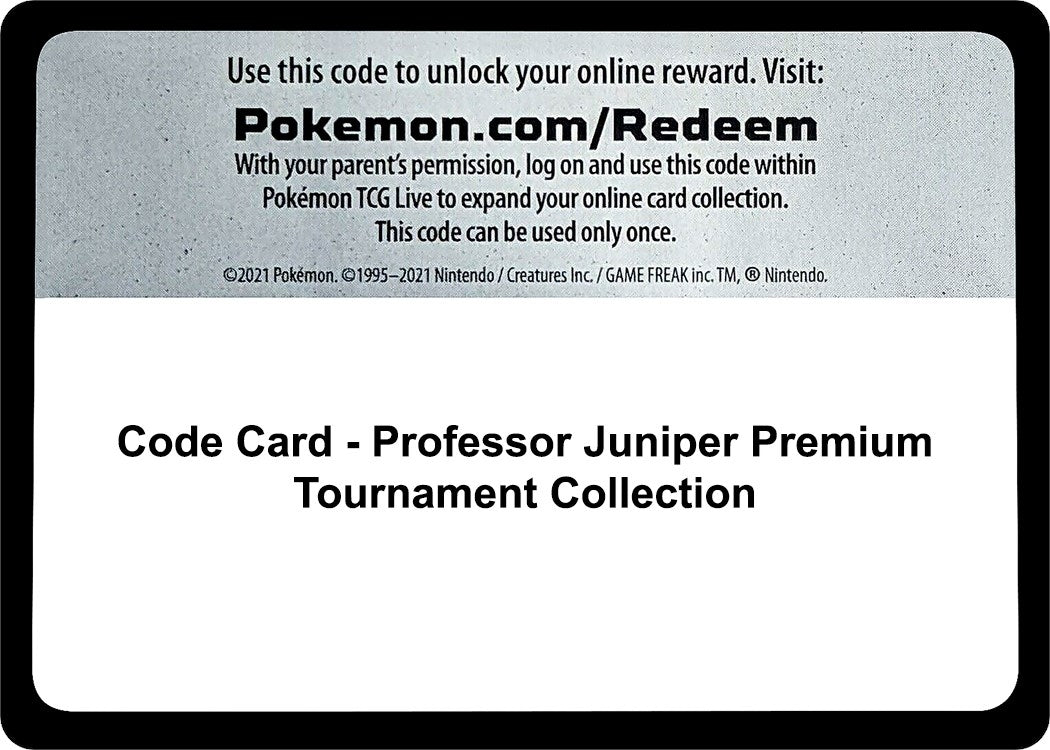 Image for Code Card - Professor Juniper Premium Tournament Collection (MCAP) - Pokemon