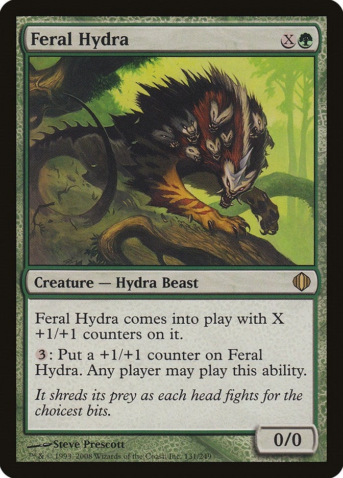 Image for Feral Hydra (131) (Shards of Alara) - Magic: The Gathering