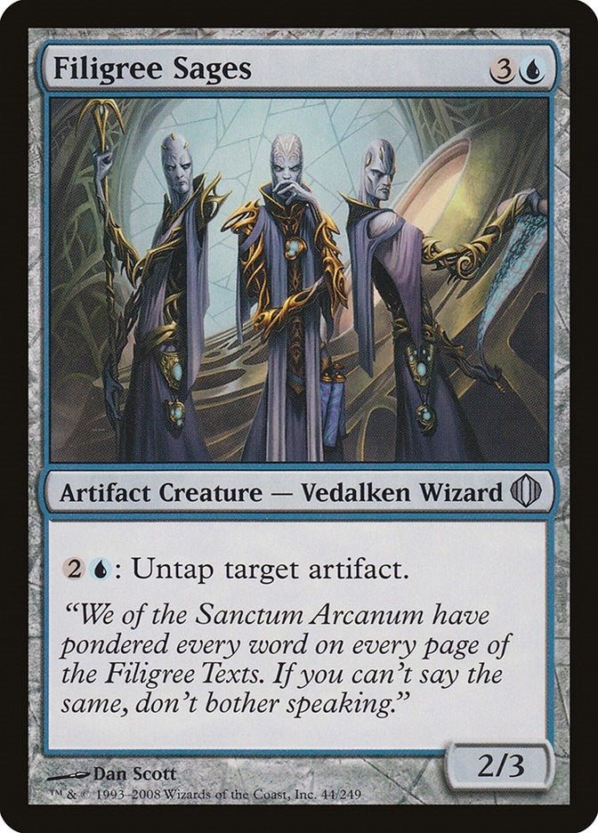 Image for Filigree Sages (44) (Shards of Alara) - Magic: The Gathering