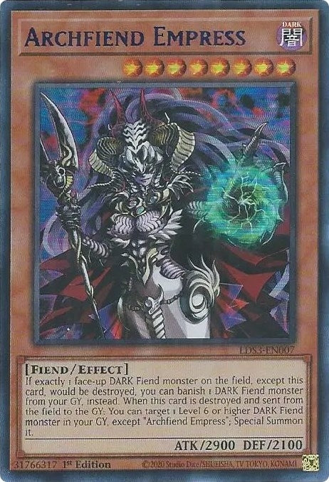 Image for Archfiend Empress (Blue) (LDS3-EN007) (LDS3) - YuGiOh