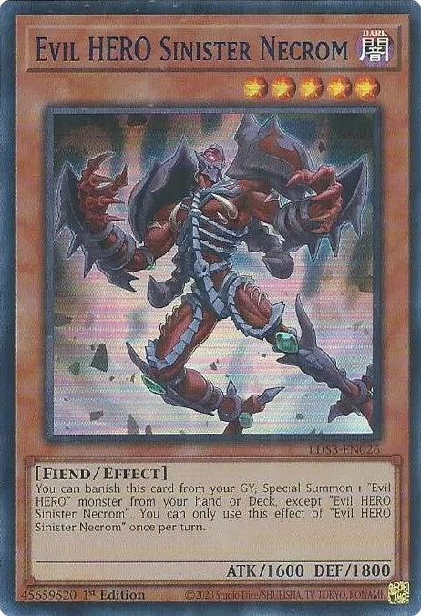 Image for Evil HERO Sinister Necrom (Blue) (LDS3-EN026) (LDS3) - YuGiOh