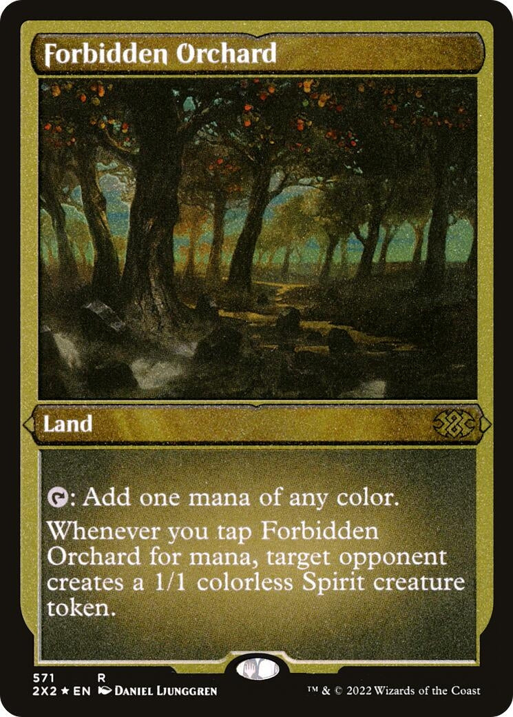 Image for Forbidden Orchard (Foil Etched) (571) (Double Masters 2022) - Magic: The Gathering
