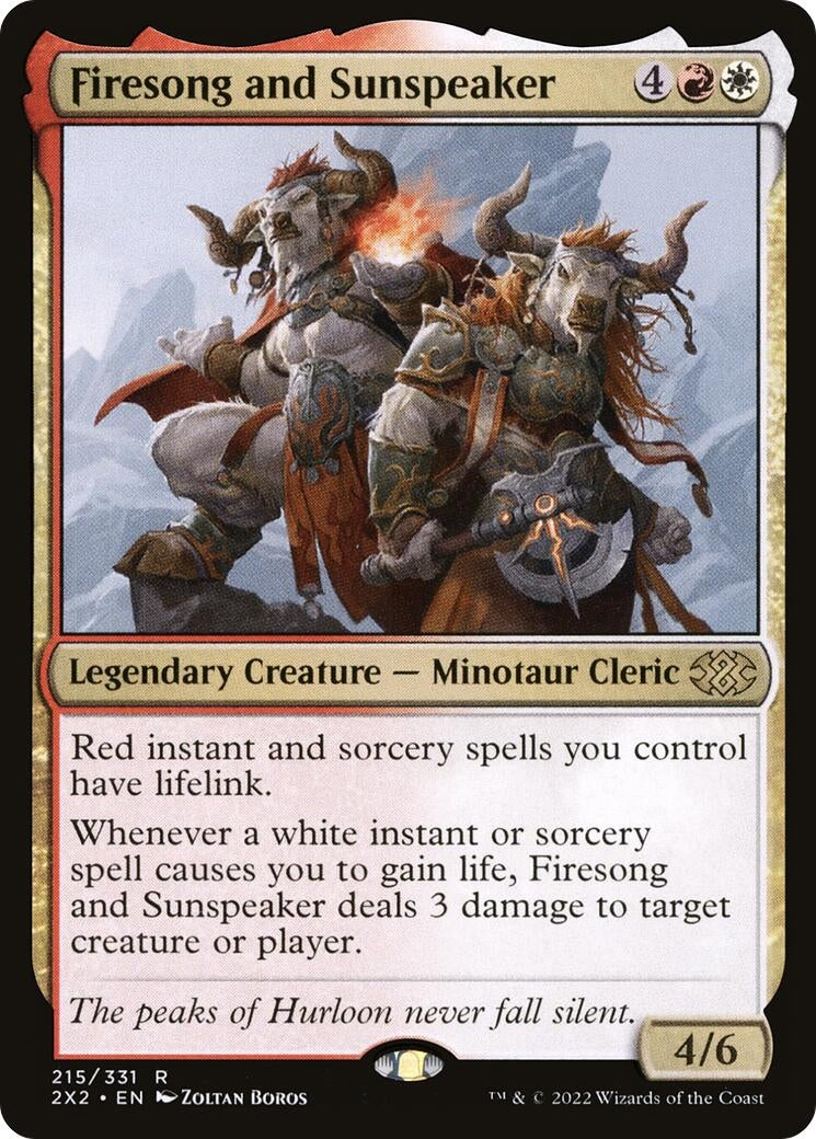 Image for Firesong and Sunspeaker (215) (Double Masters 2022) - Magic: The Gathering