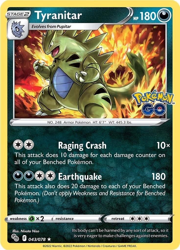Image for Tyranitar (043/078) (PGO) - Pokemon