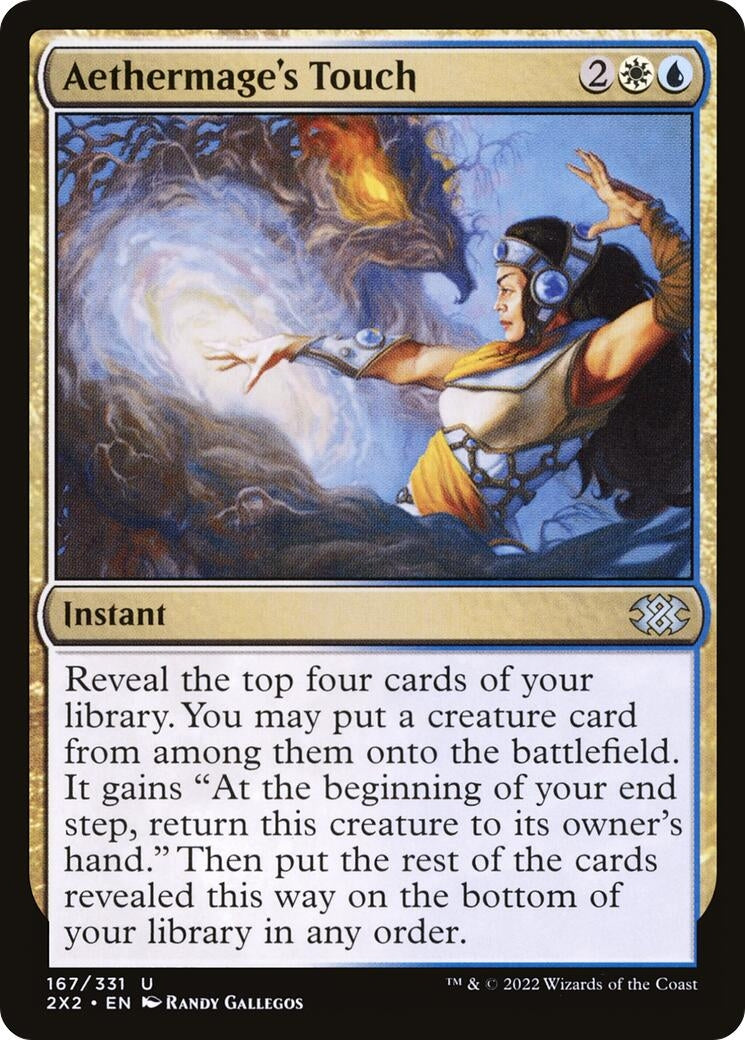 Image for Aethermage's Touch (167) (Double Masters 2022) - Magic: The Gathering