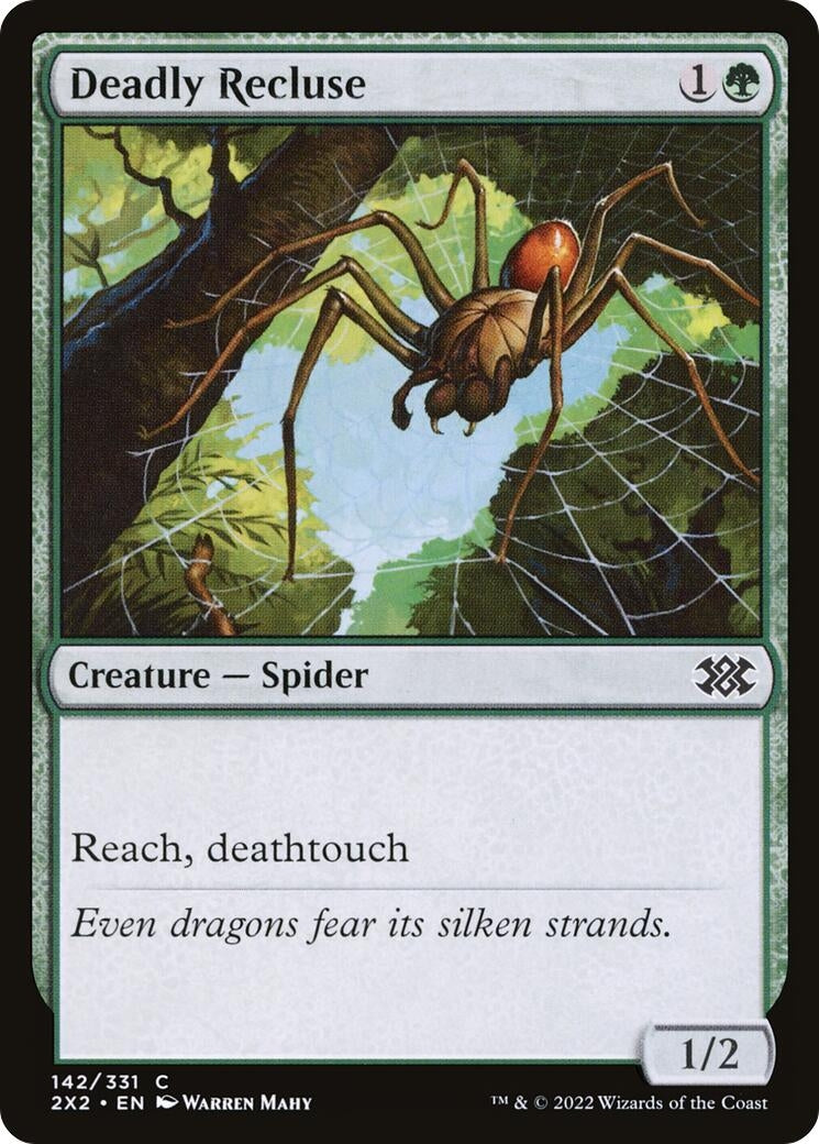 Image for Deadly Recluse (142) (Double Masters 2022) - Magic: The Gathering