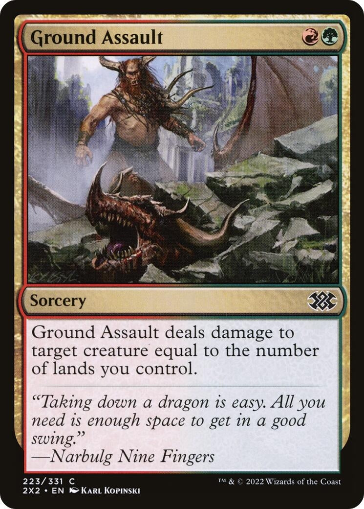 Image for Ground Assault (223) (Double Masters 2022) - Magic: The Gathering