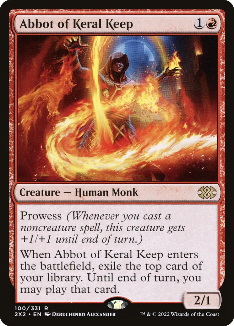 Image for Abbot of Keral Keep (100) (Double Masters 2022) - Magic: The Gathering