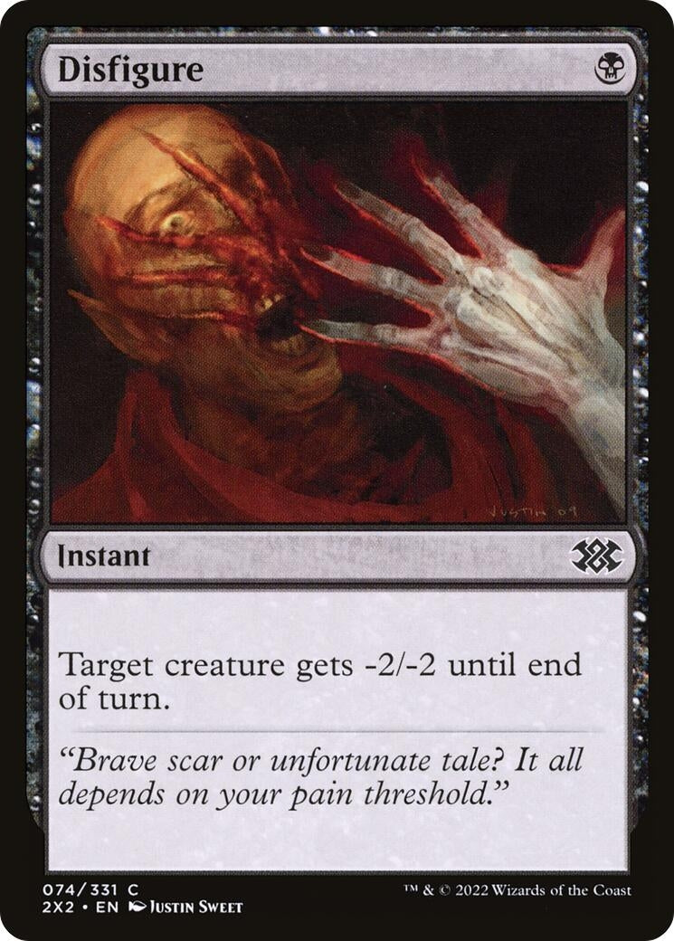 Image for Disfigure (74) (Double Masters 2022) - Magic: The Gathering