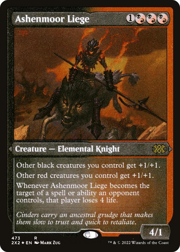 Image for Ashenmoor Liege (Foil Etched) (473) (Double Masters 2022) - Magic: The Gathering