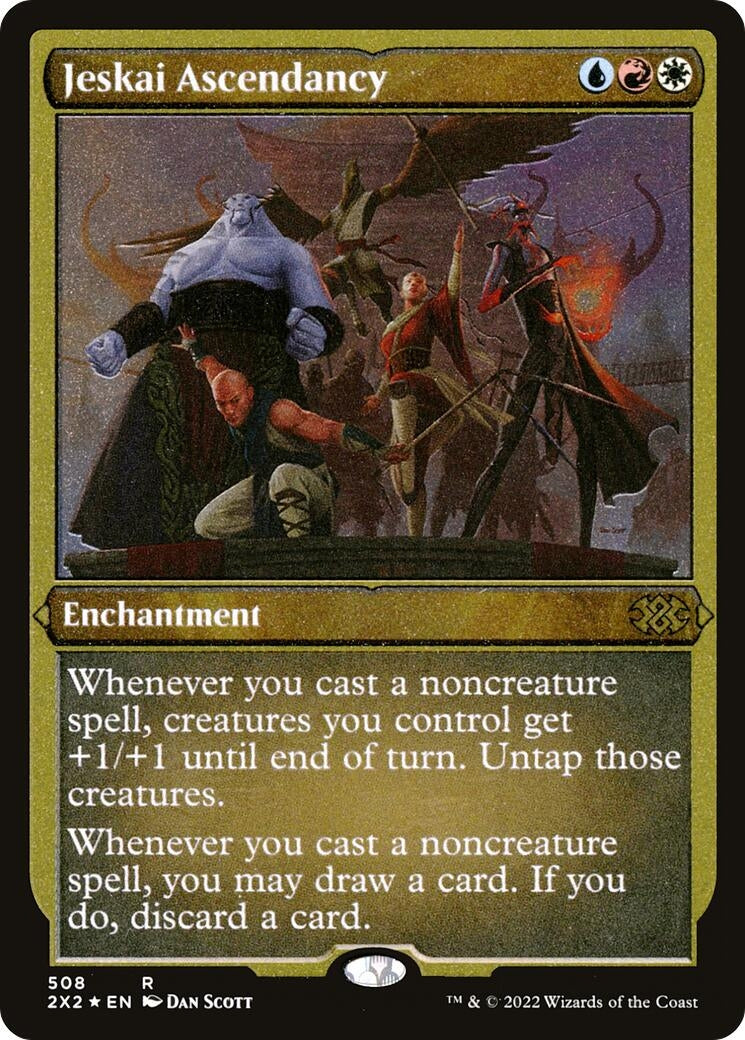 Image for Jeskai Ascendancy (Foil Etched) (508) (Double Masters 2022) - Magic: The Gathering