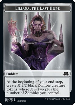 Image for Emblem - Liliana, the Last Hope // Spirit (002) Double-Sided Token (23 // 2) (Double Masters 2022) - Magic: The Gathering