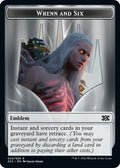 Image for Emblem - Wrenn and Six // Monk Double-Sided Token (24 // 6) (Double Masters 2022) - Magic: The Gathering