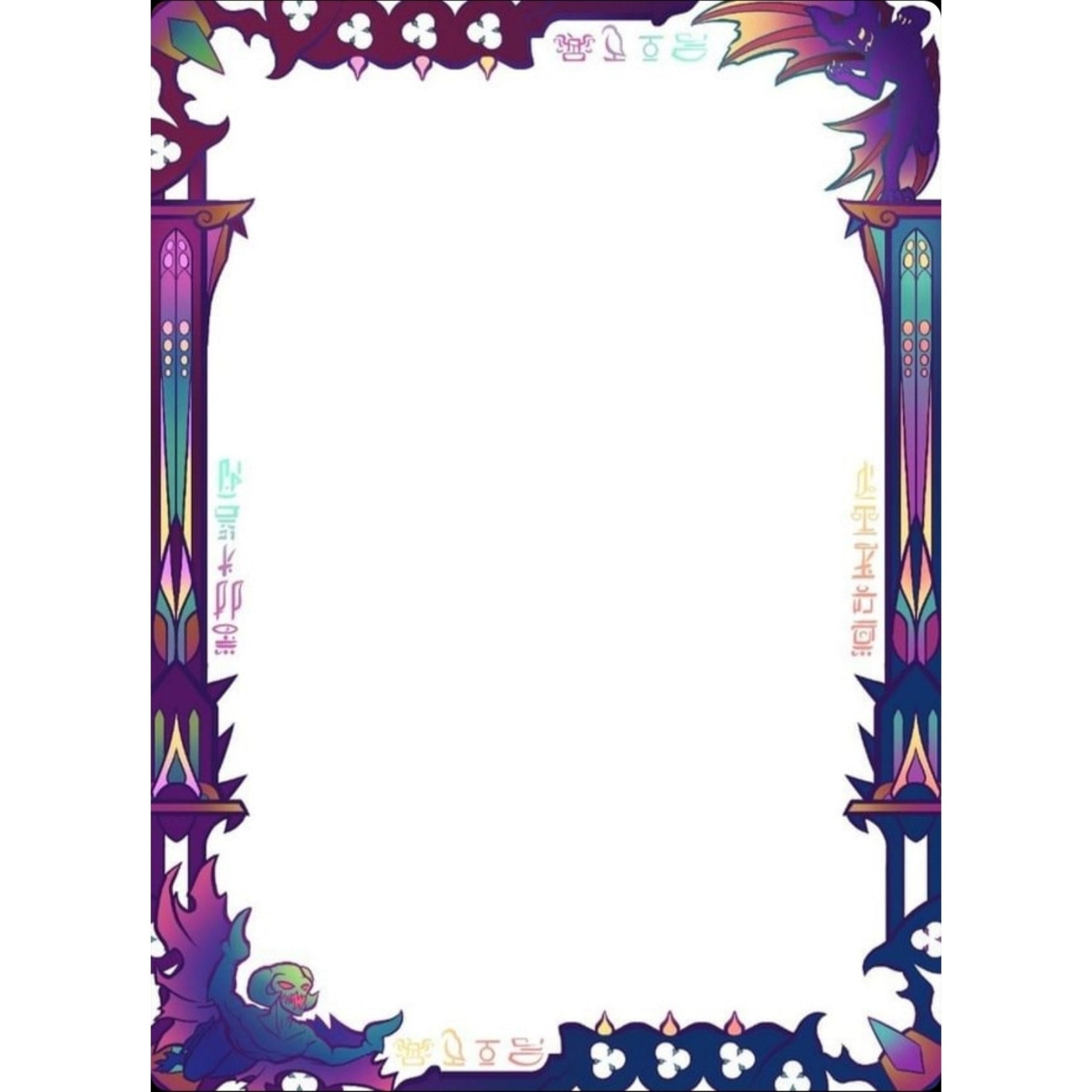 Image for Imperium Duelist Border Sleeves: Dark Cherubim (60-Pack) - Card Sleeves