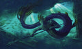 Image for GamerMats Playmat - Merfolk (Premium Black Stitched) - Playmats