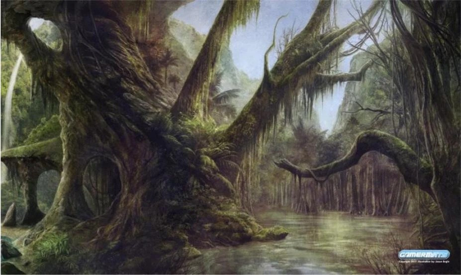 Image for GamerMats Playmat - Swamp (Premium White Stitched) - Playmats