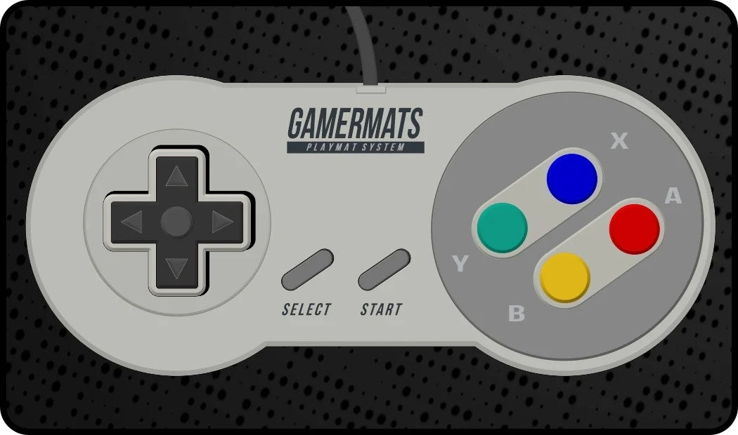 Image for GamerMats Playmat - Controller 2 (Premium White Stitched) - Playmats