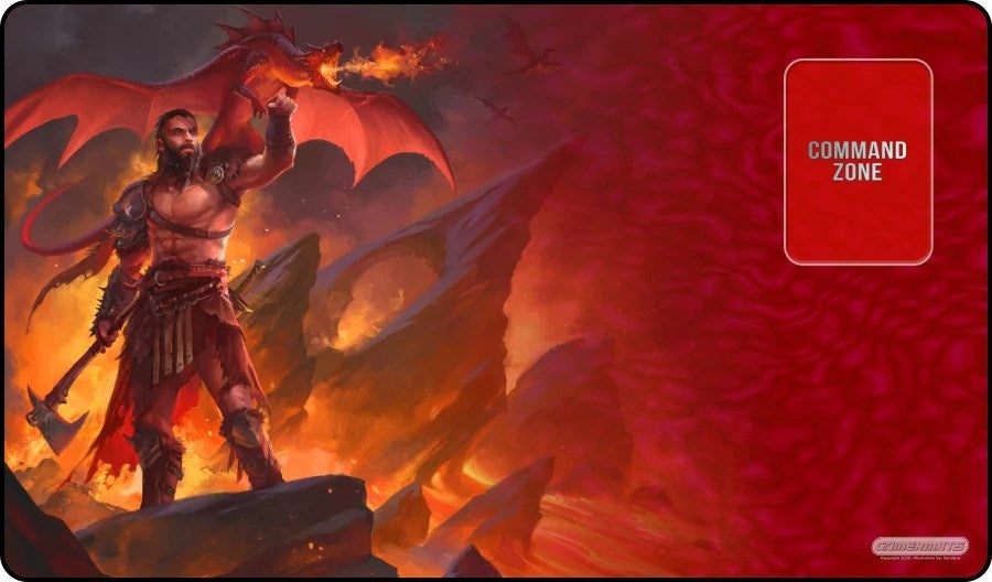 Image for GamerMats Playmat - Flame Keeper (Premium White Stitched) - Playmats