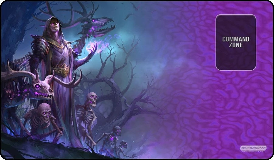 Image for GamerMats Playmat - Undead Necromancer (Premium Black Stitched) - Playmats