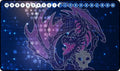 Image for GamerMats Playmat - Digimon Compatible Black Dragon (Premium White Stitched) - Playmats