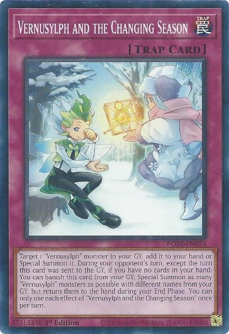 Image for Vernusylph and the Changing Season (POTE-EN074) (POTE) - YuGiOh