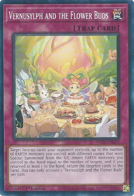 Image for Vernusylph and the Flower Buds (POTE-EN075) (POTE) - YuGiOh