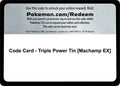 Image for Code Card - Triple Power Tin [Machamp EX] (BKP) - Pokemon