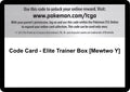 Image for Code Card - Elite Trainer Box [Mewtwo Y] (BKT) - Pokemon