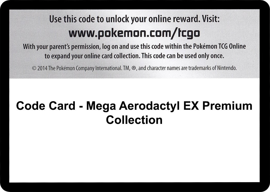 Image for Code Card - Mega Aerodactyl EX Premium Collection (BKT) - Pokemon