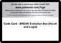 Image for Code Card - BREAK Evolution Box [Ho-oh and Lugia] (FCO) - Pokemon