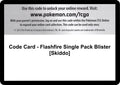 Image for Code Card - Flashfire Single Pack Blister [Skiddo] (FLF) - Pokemon
