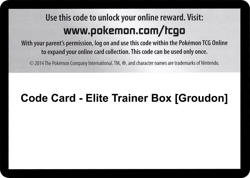 Image for Code Card - Elite Trainer Box [Groudon] (PRC) - Pokemon