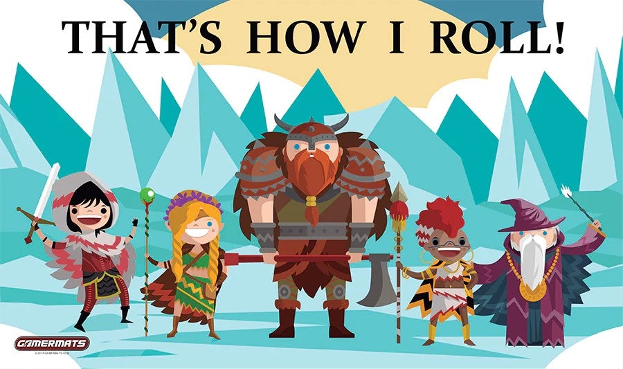 Image for GamerMats Playmat - That's How I Roll! (Premium Black Stitched) - Playmats