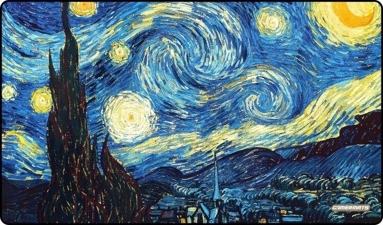 Image for GamerMats Playmat - Starry Night (Premium White Stitched) - Playmats
