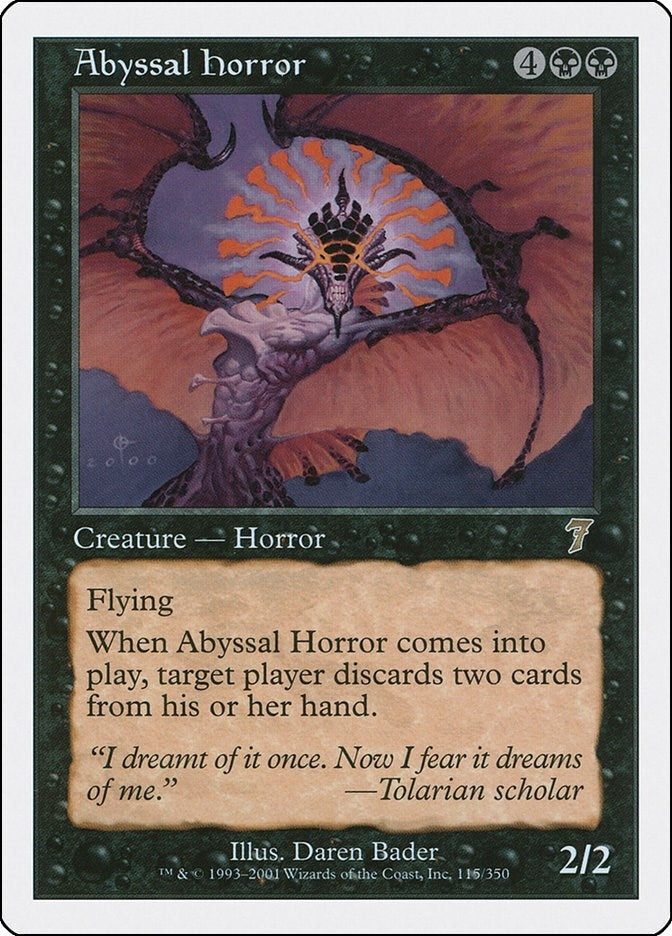 Image for Abyssal Horror (115) (7th Edition) - Magic: The Gathering