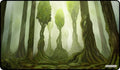 Image for GamerMats Playmat - Magic Forest (Premium Black Stitched) - Playmats