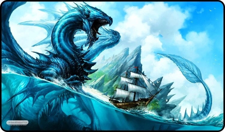 Image for GamerMats Playmat - Island Guardian (Premium Black Stitched) - Playmats